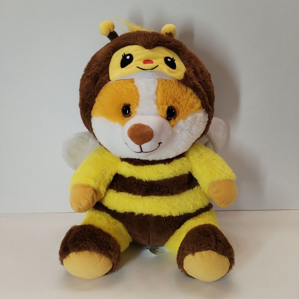 Disguisimals Cuddles the Corgi Dog Bee Stuffed Plush 15" Peek-A-Boo Toys